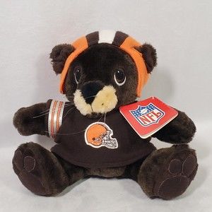 Lil Fans NFL Cleveland Browns Plush Animal Bear Beaver Mascot SC Christmas w/tag